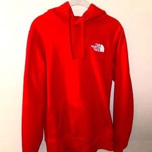 Red Northface hoodie